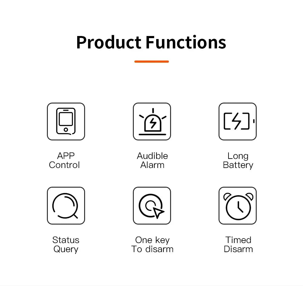 Smart Life App WiFi Door Sensor Window Sensor Open/Close Detector Security