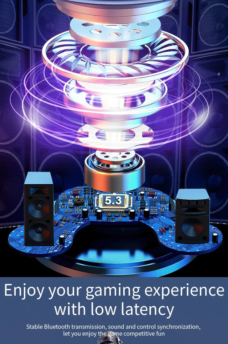 Earbuds True Wireless Earphone Noise Cancelling Update Bluetooth 5.3