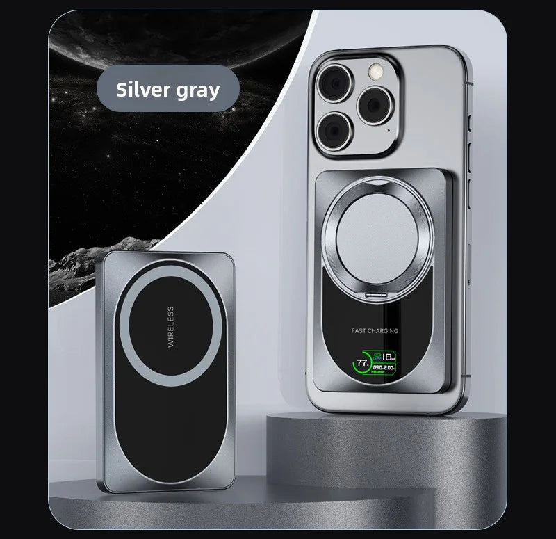 For Apple Watch 10000mAh Wireless Power Bank Magnetic With Stand