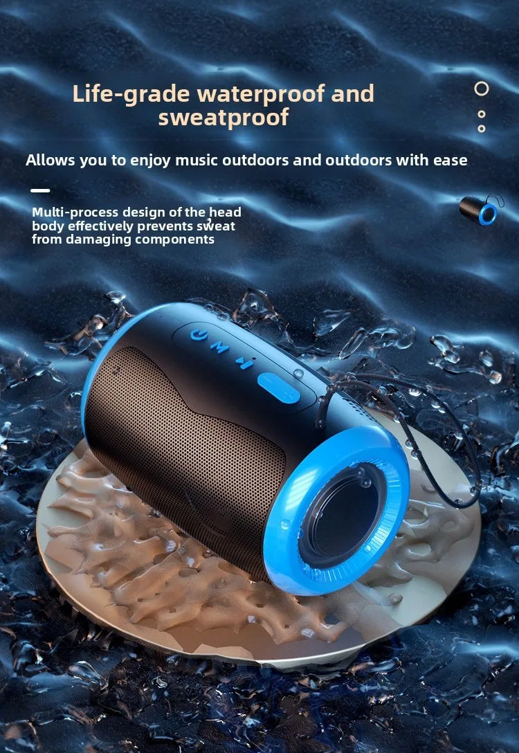 Portable Speaker Wireless Bluetooth Speakers with 5.3 Stereo FM/SD/USB