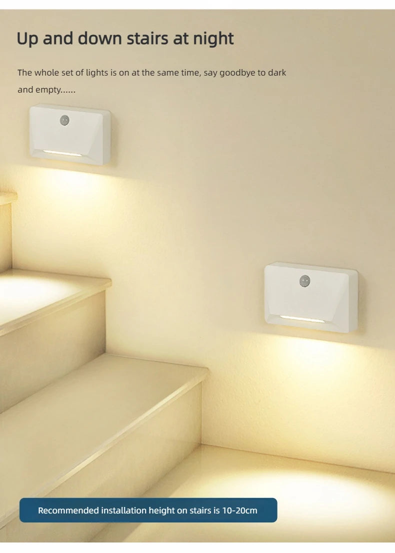 Smart Motion Activated Wall Light - 2200mAh USB-C Fast Charge