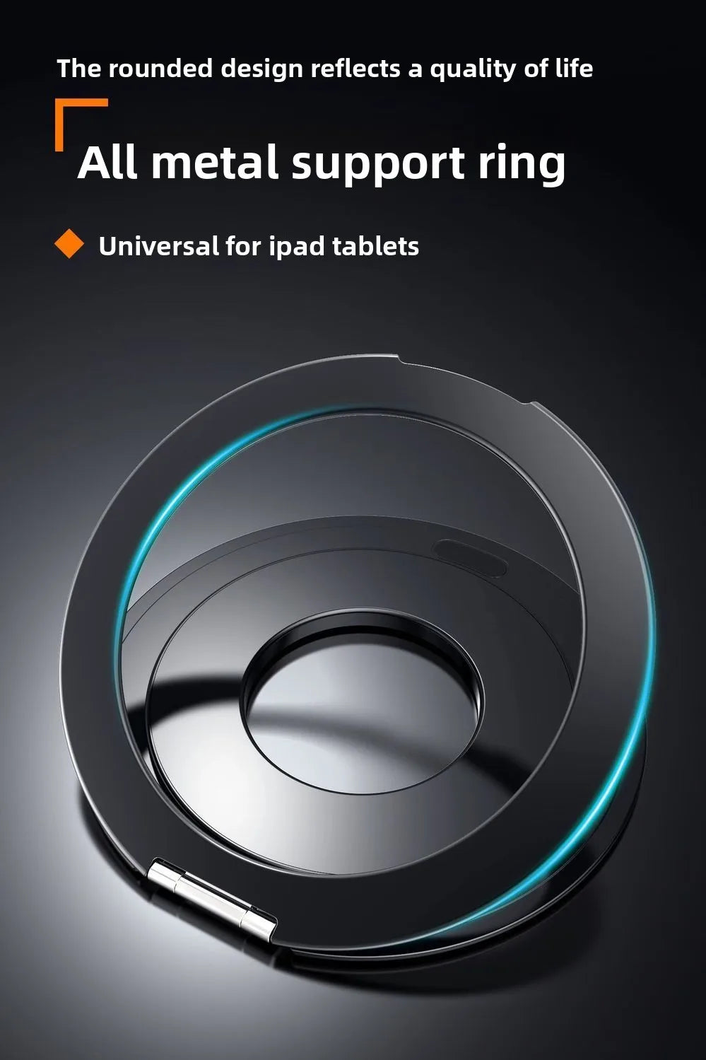 Tablet Magnetic Ring Stand | Foldable Portable, Ultra-Thin & 360° Rotation