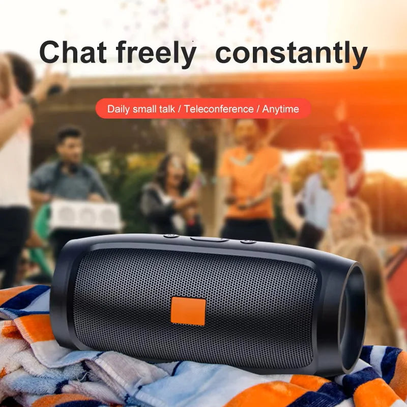 Portable Wireless Speaker,  Dual Speakers, Wireless Connection Between