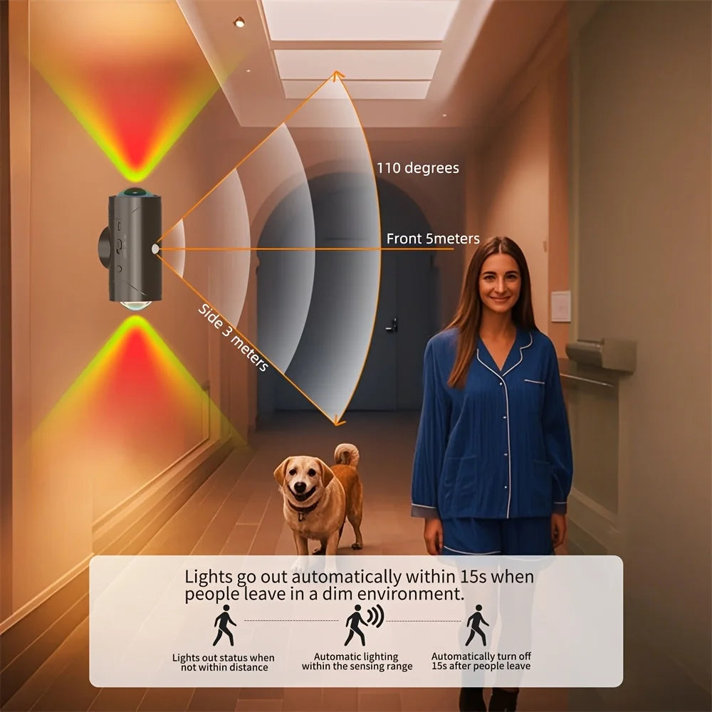 Smart Motion Sensor Night Light,RGB Color Changing LED Mood Lamp