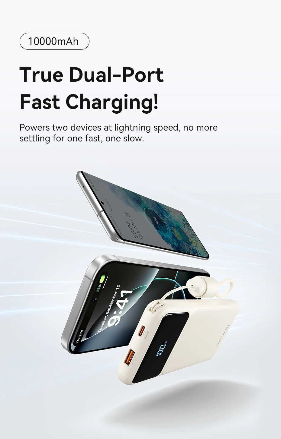 Vention CCC 22.5W 10000mAh Power Bank Portable Fast Charger for Xiaomi