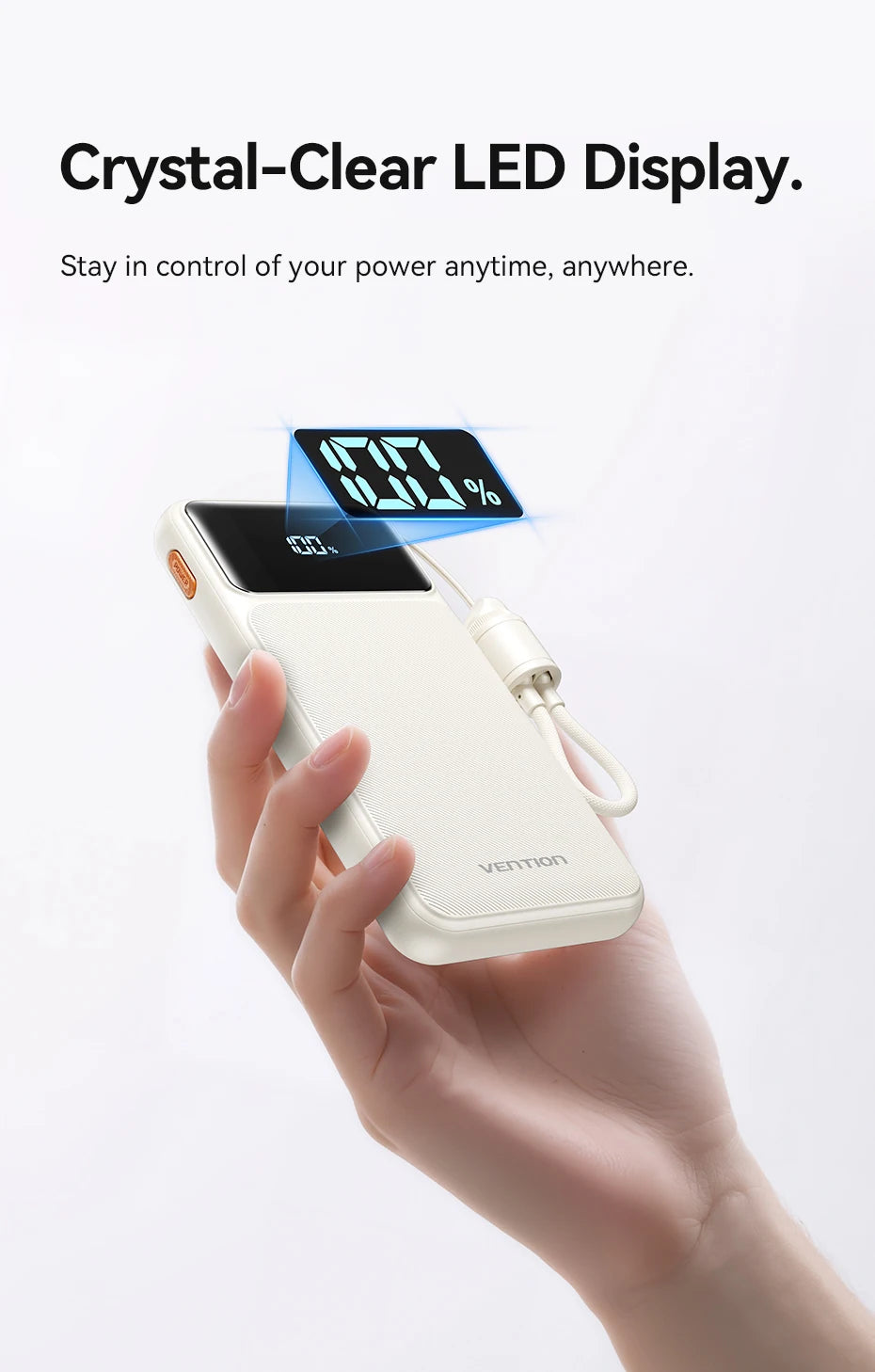 Vention CCC 22.5W 10000mAh Power Bank Portable Fast Charger for Xiaomi