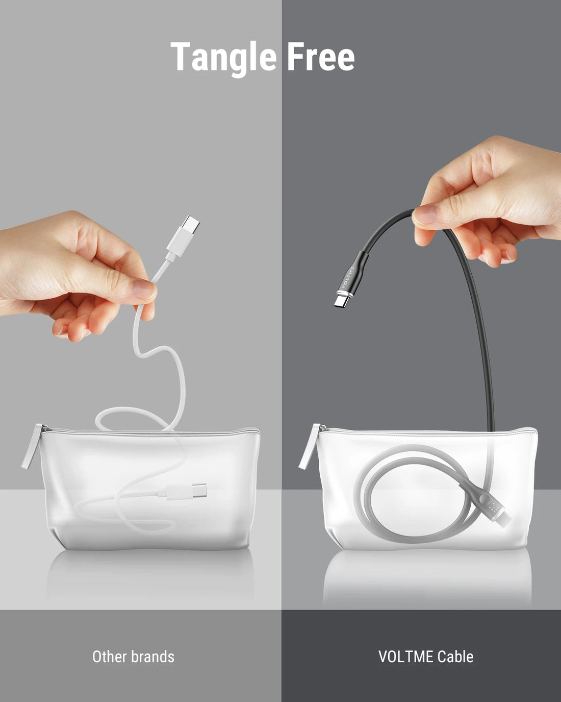 VOLTME PD 60W USB C TO USB Type C Cable 3A Fast Charging Cable QC 4.0