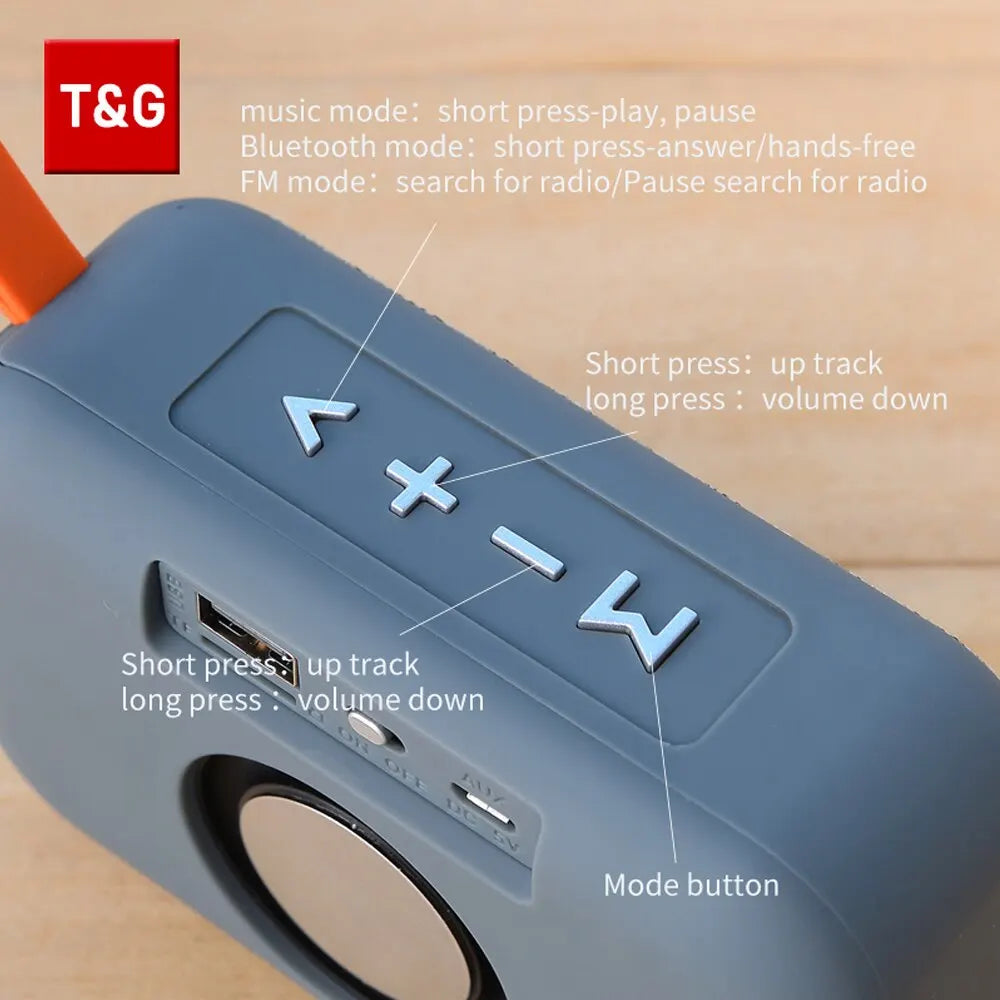Speaker TG506 Portable Mini Wireless Soundbar Bluetooth 5.0 Outdoor Indoor