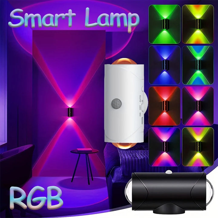 Smart Motion Sensor Night Light,RGB Color Changing LED Mood Lamp
