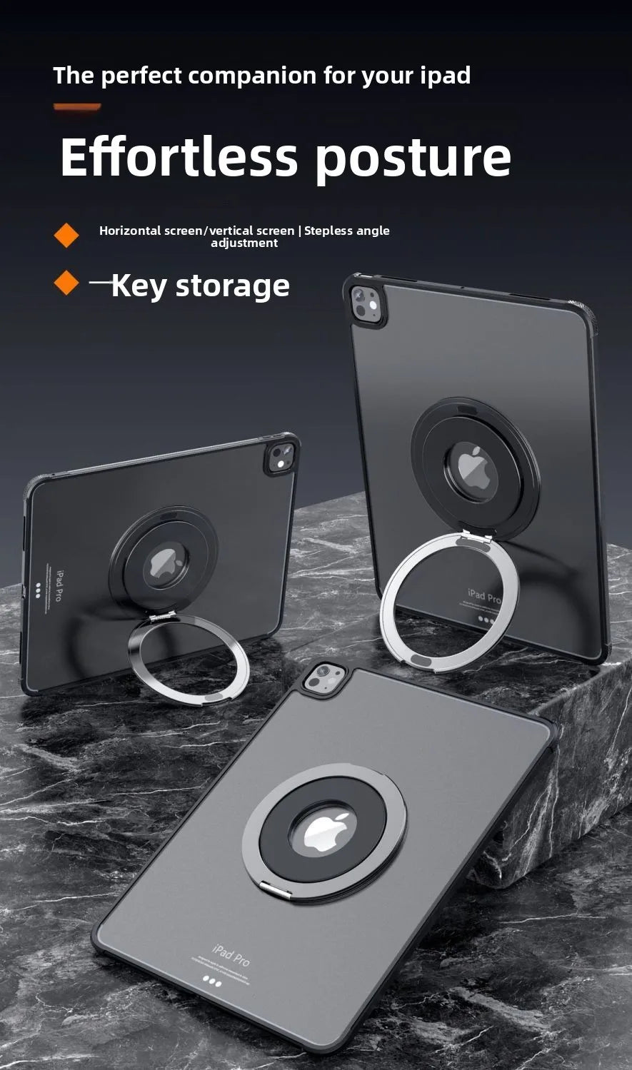 Tablet Magnetic Ring Stand | Foldable Portable, Ultra-Thin & 360° Rotation