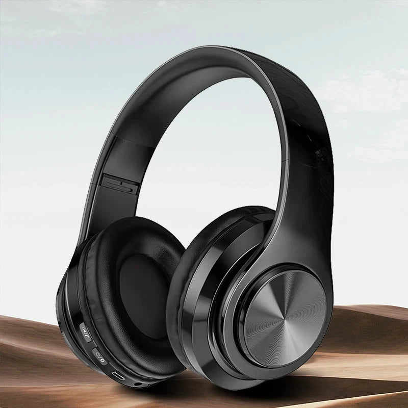 Wireless Bluetooth 5.0 Headphone With Microphone On-Ear Headset Stereo
