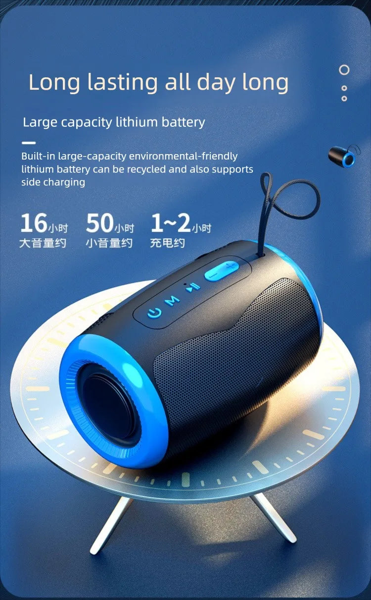 Portable Speaker Wireless Bluetooth Speakers with 5.3 Stereo FM/SD/USB