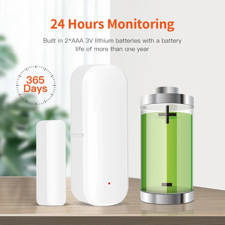 Smart Life App WiFi Door Sensor Window Sensor Open/Close Detector Security