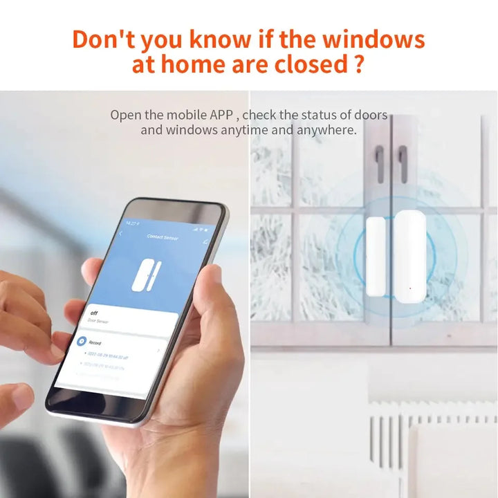 Smart Life App WiFi Door Sensor Window Sensor Open/Close Detector Security